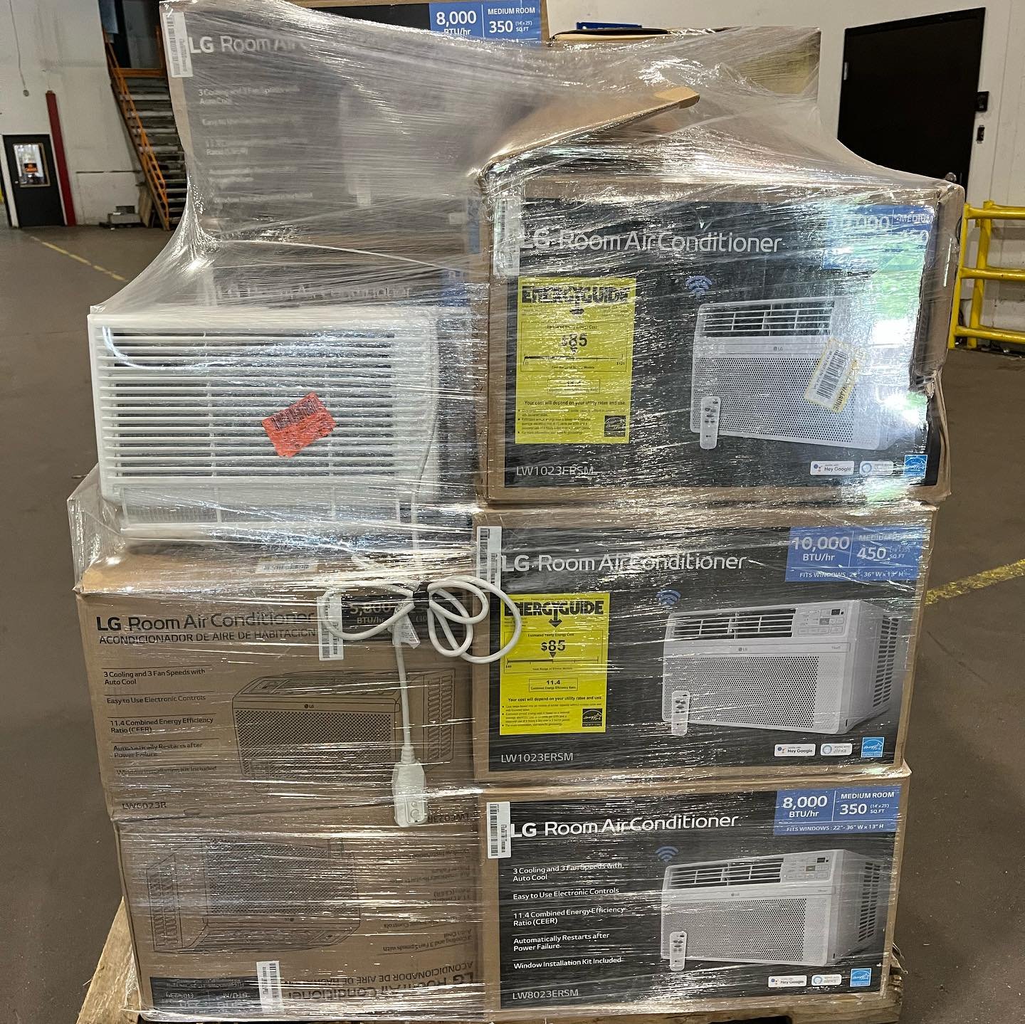 Inverter Window & Portable Room Air Conditioners Pallet (15 Units)