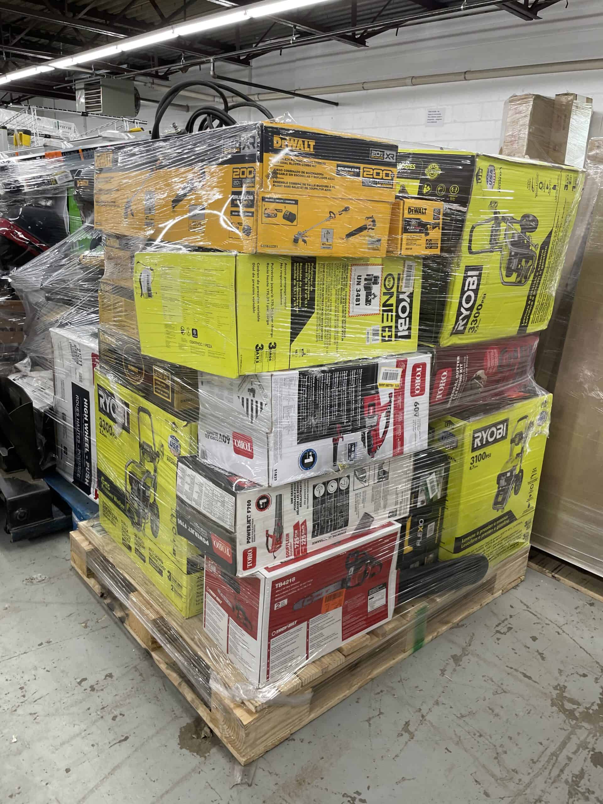 24-Pallet Full Truckload: Contractor Power Tools & Hardware Surplus